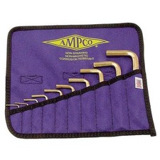 Ampco Safety Tools M-42 10 Piece Sae L-Shape Hex Key Set, M-42 US NEW