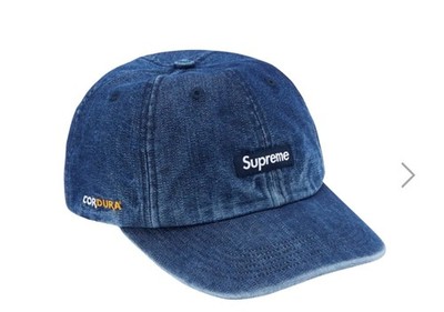帽子 Supreme Cordura Denim Small Box 6-Panel Supreme Cordura Denim Small Box 6-Panel Cap Blue 24SS Authentic | eBay