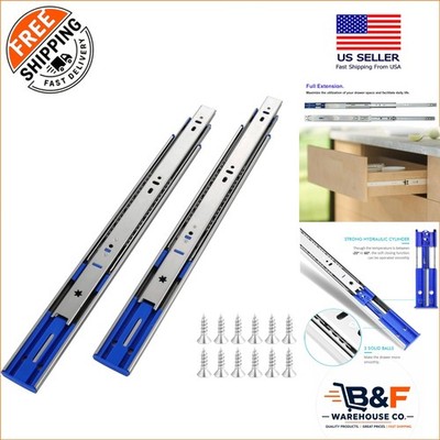 Reliable 18 Inch Drawer Slides - 10 Pairs with Soft Close & Easy Installation