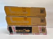 3 Open Genuine Copystar CS650c,CS550c,CS750c Yel Black Toners TK-879Y, TK-879K