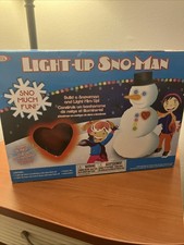 Ideal Sno Toys Light Up Sno-Man - Build Your Own Snowman - Auto Shut Off - Yard