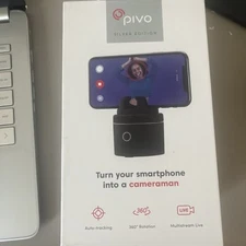 Pivo Pod Silver Edition W/ Remote Fast Auto Tracking Phone 360 Live Pivo-R1