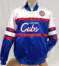 Brand New Men's Mitchell Ness MLB Chicago Cubs Satin Jacket - 2XL