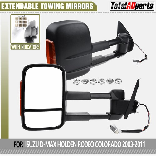 ELectric Extendable Towing Mirrors for Isuzu DMax DMax Holden Rodeo RA