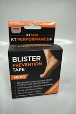 KT Performance Tape + Blister Prevention Tape 3.5" x 1/2" Precut Beige - NEW
