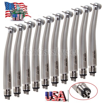 1-10Pcs NSK Style Dental High Speed Handpiece Turbine 4 Hole Push Button KYUS