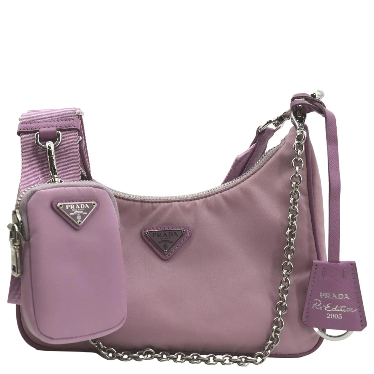 Re Edition 2005 Shearling Shoulder Bag in Pink - Prada