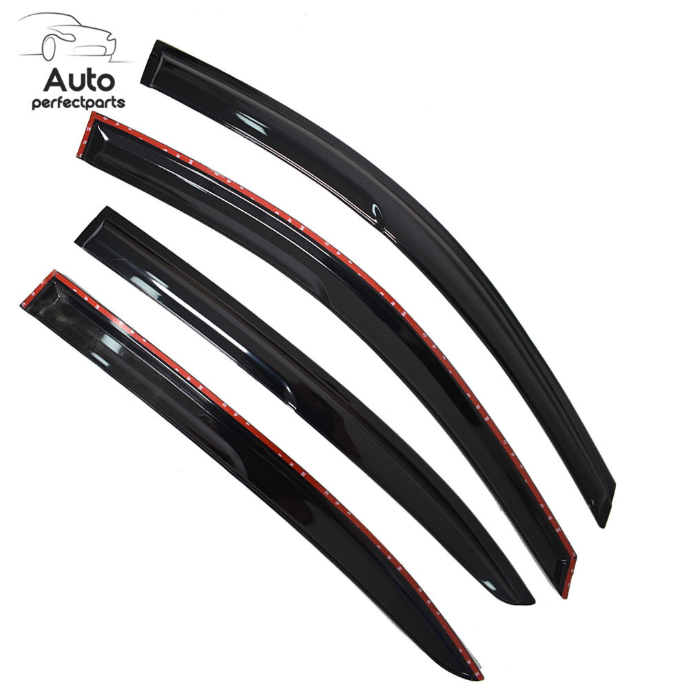 For 2008-2011 2012 Honda Accord 4 × Window Visors Vent Rain Guards Smoked Tinted