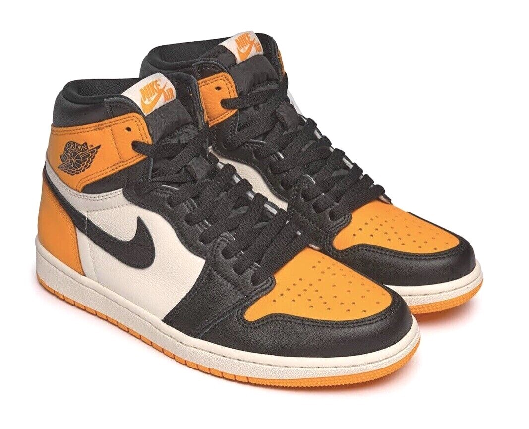 Jordan 1 Retro High OG Yellow Toe 2022 Taxi RARE Men\'s size 12.5 Ready To Ship ✓?Jordan 1 Retro High OG Yellow Toe 2022 Taxi - *IN HAND  main image 3