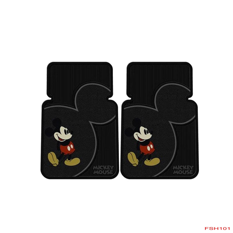 Brand New Disney Cartoon Mickey Mouse Car Truck Rubber Front Back Floor Mats - Image 2 of 3