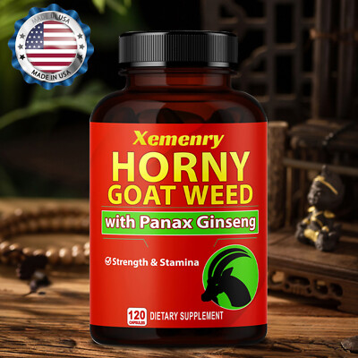 Horny Goat Weed - Maca,Tribulus Terrestris-Increase Energy, Strength and Stamina
