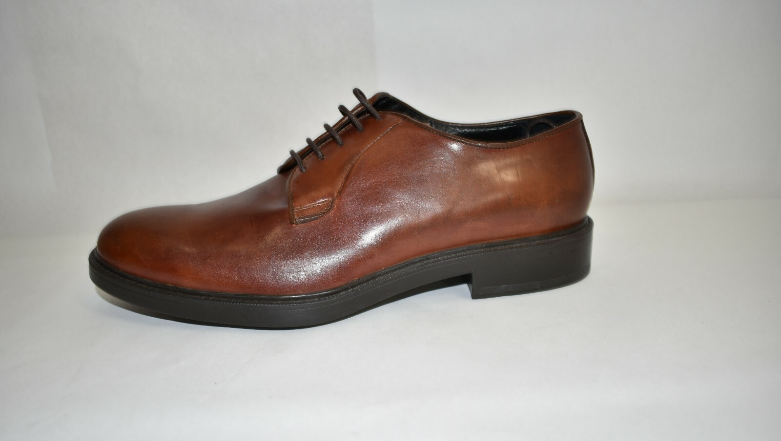 SAOLA Nuovo! To Boot New York punta liscia Derby marrone taglia 10 5 suola Rubberlite