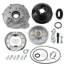Rear Brake Drum Hub Plate Cover Shoes Bearing Seals Assy for Honda Rancher 420