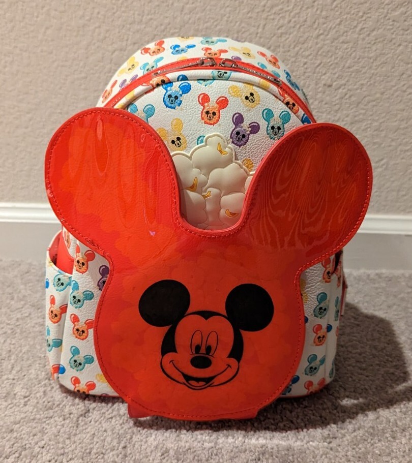 NWT Disney Parks Mickey Mouse Scented Balloon Popcorn Loungefly Mini Backpack Disney Mickey Mouse Balloon Popcorn Loungefly Mini Backpack  main image 3
