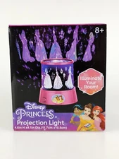 Disney Princess Projection Light Lamp 4.6"x4.1" Pink & Purple Idea Nuova New