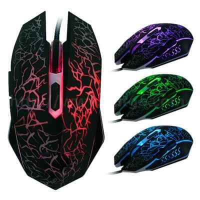 Bunte LED Computer Gaming Mouse Professional Ultra-präzise Für Dota 2 LOL Gamer