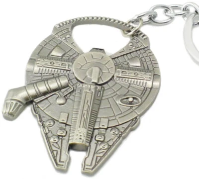 WOO LANDO Star Wars Schlüsselanhänger Han Solo Millenium Falke mit Flaschenöffner Geschenk