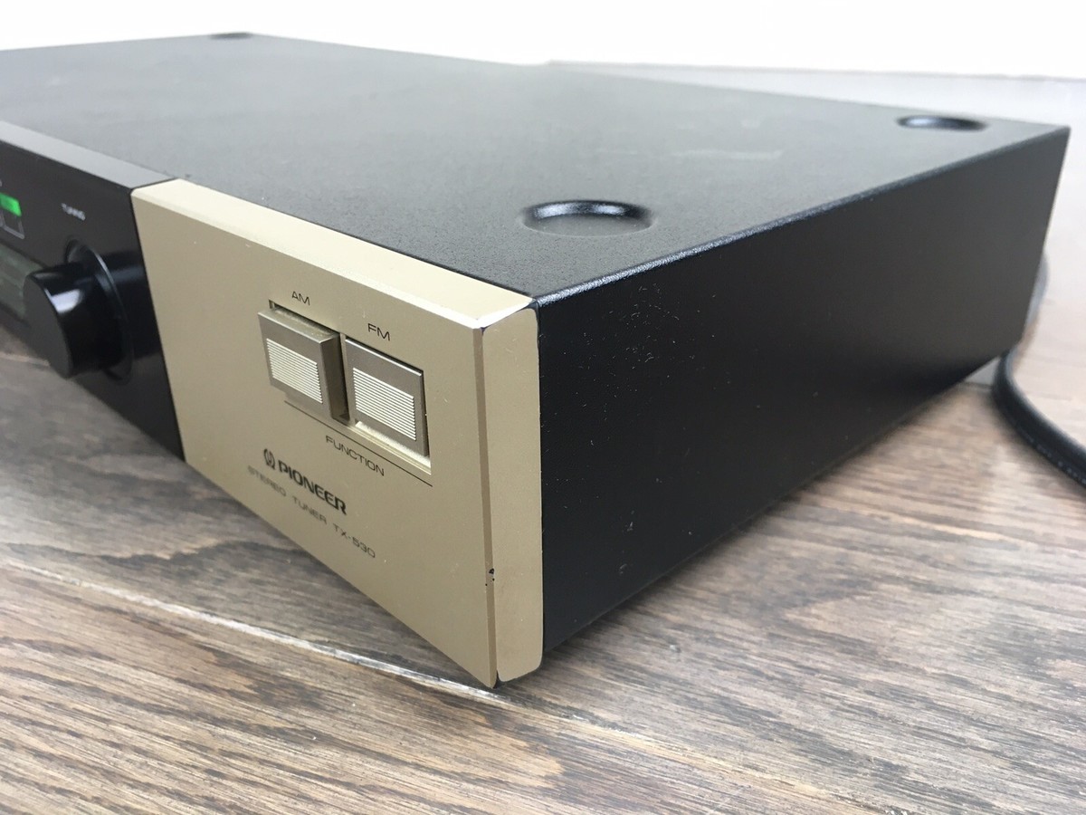 PIONEER TX-530 AM/FM Stereo Analog Dial Radio Tuner Gold 1982