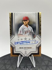 2023 Topps Five Star Gold Reid Detmers On Card Blue Auto Los Angeles Angels