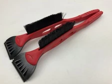 MADE IN USA - Hopkins RED Snow Ice Scraper & Brush Combo - 2 PACK