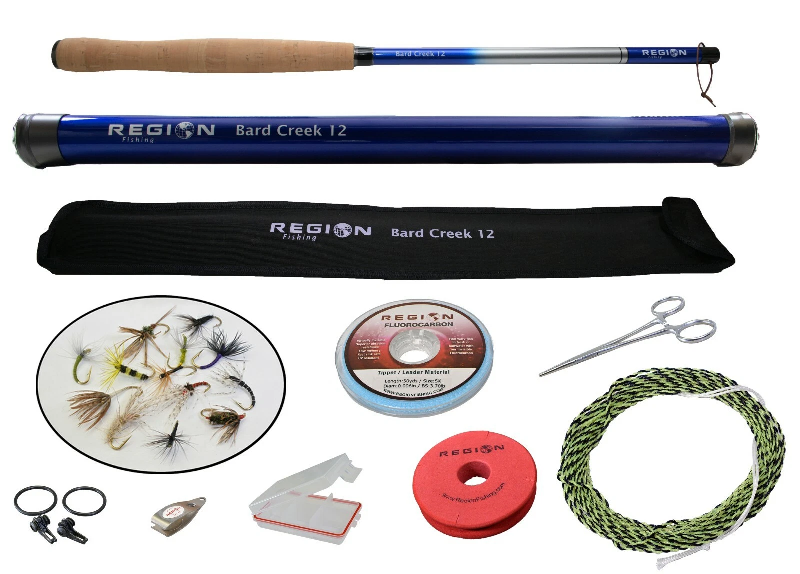 Tenkara Fly Rod - Bard Creek 12' w/ Starter Kit - Japanese Carbon Fiber