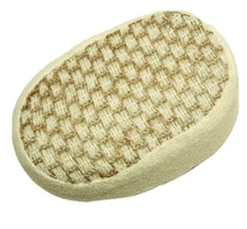 Oval Natural Nettle Body Scrubber , Shower Scrubber Mitt Bath Glove Sponge