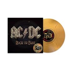 AC/DC Rock Or Bust (50th Anniversary Edition, Gold Color Vinyl) Records & LPs Ne