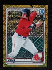 2020 Bowman Chrome Prospects Mega Box Gold Mojo Refractor 1/50 Triston Casas 1v3