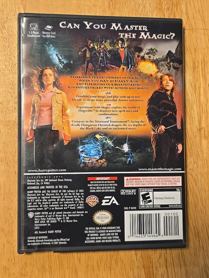 Harry Potter and the Goblet of Fire (Nintendo GameCube '05) CIB, tested Working - Image 2 of 4