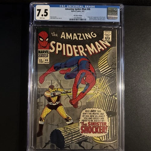 🔥 Amazing Spider-Man #46 CGC 7.5 1st Appearance of Shocker UK Price Variant