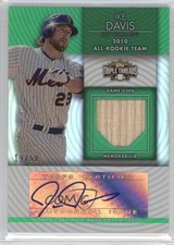 2012 Topps Triple Threads Unity Relics Emerald 19/50 Ike Davis Auto 3jl