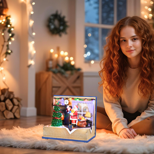 SINT Weihnachtsmann musikalisch beleuchteter Weihnachtsschmuck für Wohndeko - Bild 14 von 24
