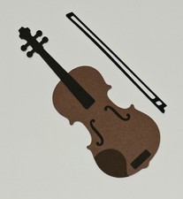 Violin. Scrapbook, Card making Paper Piecing.