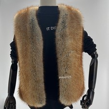 New Short Thickened Men's Fur Coat Fox Fur Vest Slim Fit Casual Jacket Business