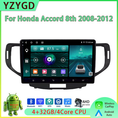 For Honda Accord 8th 2008-2012 Android15 Carplay Car Stereo Radio GPS Multimedia