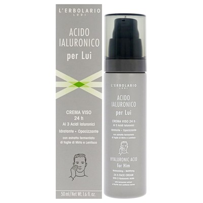 Lerbolario Hyaluronic Acid Moisturising Mattifying Face Cream Men 1.6oz
