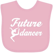 Inktastic Future Dancer Childs Dancing Baby Bib Ballet Ballerina Dance Kids Cute