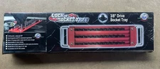 New Mechanics Time Saver 3 Row 36 Post 3/8” Drive Lock-A-Socket Tray LASTRAY38
