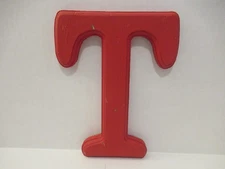Painted Wooden Letter "T" for Decoration & DIY Projects