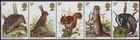 Animals on Strip of 5 MNH Stamps from Great Britain ...................63P-54