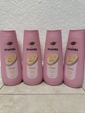 Dove x Crumbl 4pc Lot Lemon Glaze Nourishing Body Wash  20oz Each  New x4 