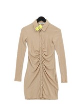 NA-KD Bodycon Midi Dress XS in Tan