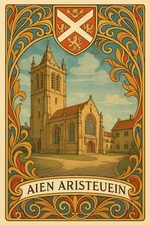 Historic Cathedral Art Poster - 18x24” Premium 💎 Art Print 200GSM paper 🌟