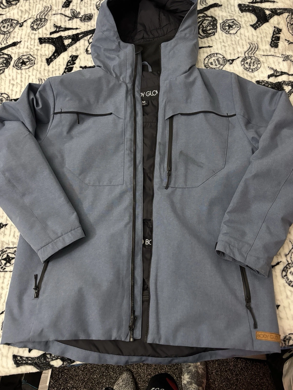 Body Glove Men's Huck Snow Hooded Jacket Size M