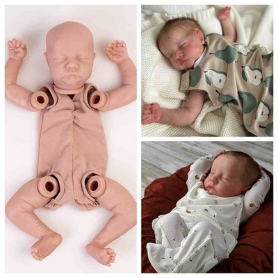 Lifelike Reborn Doll Kit DIY Unpainted Vinyl Silicone Newborn Baby