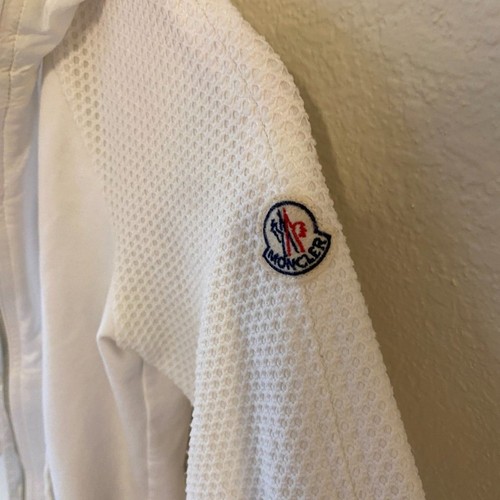 Moncler Luxury Children's White Hooded Zip-Up Jacket Size 12 Authenticated - Picture 5 of 8