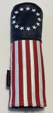 *Rose & Fire Leather USA American Flag Hybrid Headcover, 9.9/10 Condition
