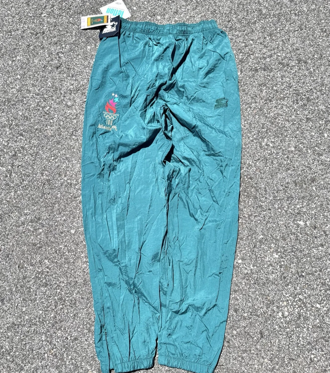 Vintage Starter Atlanta 1996 Olympics Track Wind Pants Size L Large New With Tag