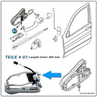 TüRgriffträGer Vorne Links Fahrer-Side FüR BMW X5 E53 00-06 51218243615