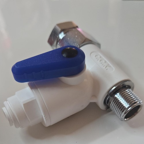 CEPEX Inline Shut Off Valve Plumbing Fitting Blue Handle Water Line Connector